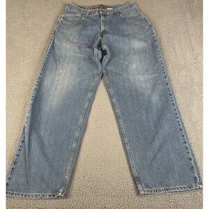 LEVI'S SilverTab Jeans Mens 34x34 Blue Baggy Y2K Streetwear Skater Distressed
